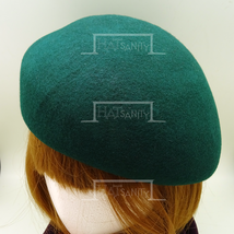 HATsanity Women&#39;s Retro Wool Felt Soft Cadet Pillbox Hat - Green - £22.35 GBP