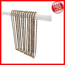Chic Rust-Resistant Shower Curtain Rings in Antique Brass - 12 Long Size... - $582.46 MXN