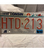 Vintage License Plate Wisconsin Auto  Man Cave Garage Decor Yard Art HTD... - $15.99