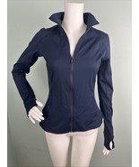 X by Gottex Women&#39;s Navy Blue Full Zip Fitted Active Wear Jacket Sz Small - €25,37 EUR