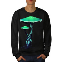 Wellcoda Toxic Mushroom Print Mens Sweatshirt, Nature Casual Pullover Jumper - £23.72 GBP+