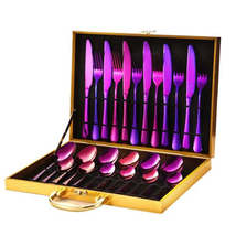 24pcs/set Boxed Stainless Steel Cutlery Knife, Fork and Spoon Cutlery Set, Speci - £19.76 GBP