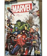 Greg Land SIGNED Marvel 24th Anniversary Art Poster Spiderman Avengers H... - $677.21 MXN