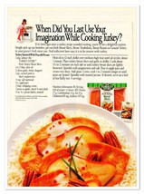 Turkey Store Sautee Recipe Jerome Foods Vintage 1990 Full-Page Magazine Ad - £7.77 GBP