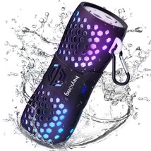 Portable Bluetooth Speaker, Ipx7 Waterproof Wireless Speaker With Led Flashing L - £47.87 GBP