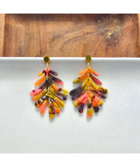 Petite Palm Earrings - Bird of Paradise - $30.25