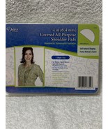 Dritz 1/4&quot; 6.4 mm 1 pair COVERED All-Purpose Shoulder Pads White 11013 NEW - $7.91