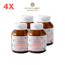4X Moleculogy by Diamond Grains Glassy X 500 Dietary Supplement Bright Skin 60&#39;S - £224.09 GBP
