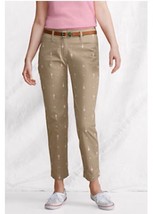 Lands&#39; End Ankle Pants Size: 4 Petite (Small Petite) New Ship Free Embroidered - £55.08 GBP