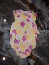 Janie And Jack Floral Cap Sleeve One Piece Floral 12/18 Months Girl&#39;s EUC - £16.90 GBP