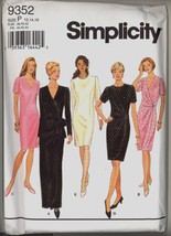 New Size 12 14 16 Bust 34 36 38 Front Drape Dress Simplicity 9352 Sewing... - $5.99