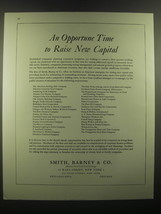 1946 Smith, Barney &amp; Co. Ad - An opportune time to raise new capital - £14.45 GBP