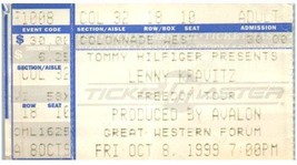 Lenny Kravitz Concert Ticket Stub October 8 1999 Inglewood California - £19.46 GBP