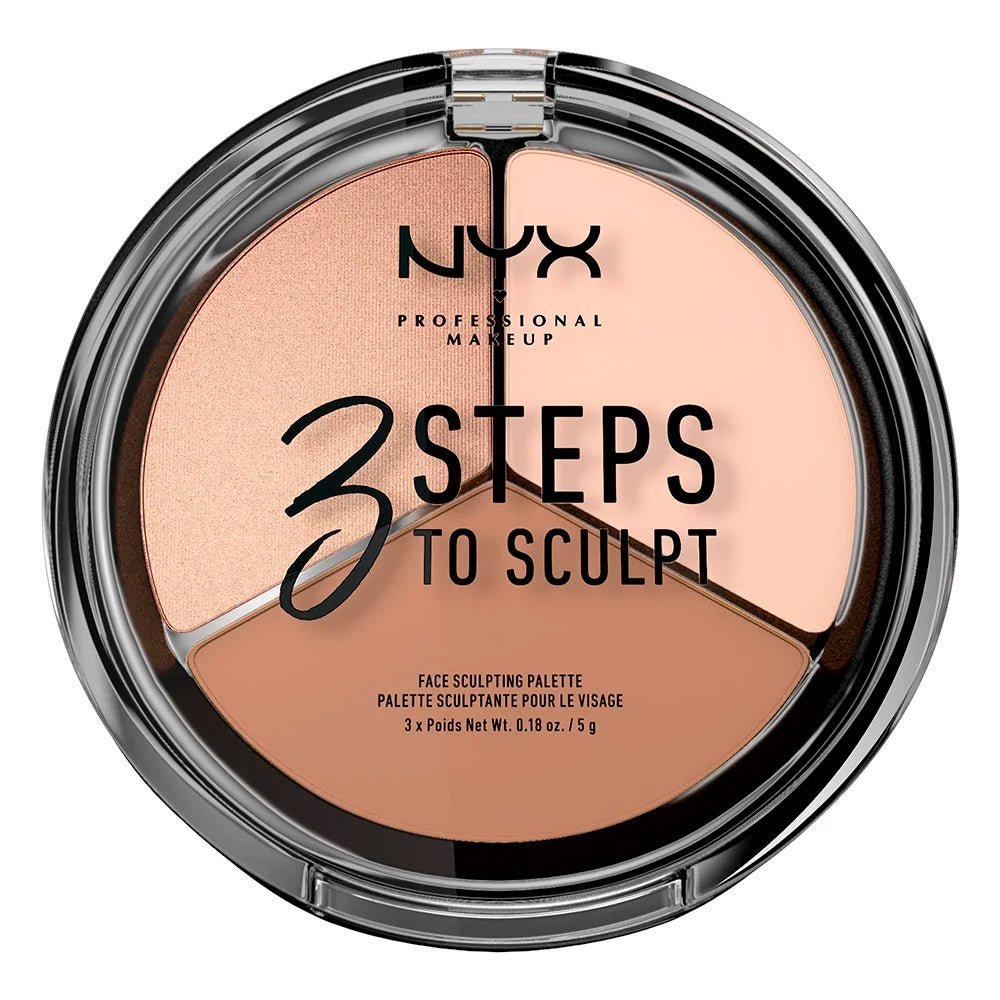 NYX Professional Makeup 3 Steps to Sculpt Face Sculpting Palette, Fair, ... - $13.75
