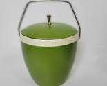 Vintage Gits Ware MCM Avocado Green 60&#39;s 70&#39;s Ice Bucket Plastic - $24.74