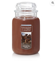 2 New Large YANKEE CANDLE  Pecan Pie Bites Jars 22 oz each New Free Shipping - £39.26 GBP