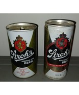 2 Vintage Stroh&#39;s Bohemian Beer 12 oz Can Straight Steel Pull Tab Detroi... - £7.86 GBP