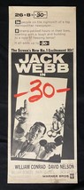 30 Original Insert Movie Poster 1959 Jack Webb - £49.55 GBP