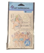 Art Impressions People Clear Stamps Beach Babes Old People Golden Oldies - £10.83 GBP