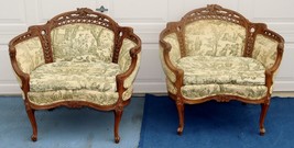 Pair of Victorian Wood Carved Parlor Chairs - £1,143.33 GBP