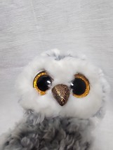 Ty Beanie Babies Boos 6&quot; OWLETTE The Gray Owl plush stuffed animal - $7.66