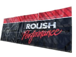 Roush Racing Plastic Banner Performance NASCAR Auto Parts Garage Man Cav... - $34.64