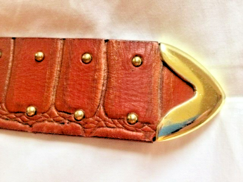 Free People Tortuga Brown Leather Belt Size M/L Free people Tortuga leather belt main image 2