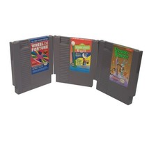 Lot Of 3 NES Game Cartridge Bugs Bunny Sesame Street Wheel Of Fortune - £17.25 GBP