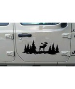 Moose Forest Scene V2 - RV Camper Truck 4x4 Graphics - Die Cut Sticker - £6.22 GBP+