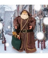 Vtg Paper Mache Robed Taiwan Rustic Old World Santa 10” Christmas decora... - $415.28 MXN