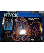 NEW 2007 K&#39;NEX SERPENTS SPIRAL ROLLER COASTER 5 FT 1118 PCS IMAGINE BUIL... - £74.71 GBP