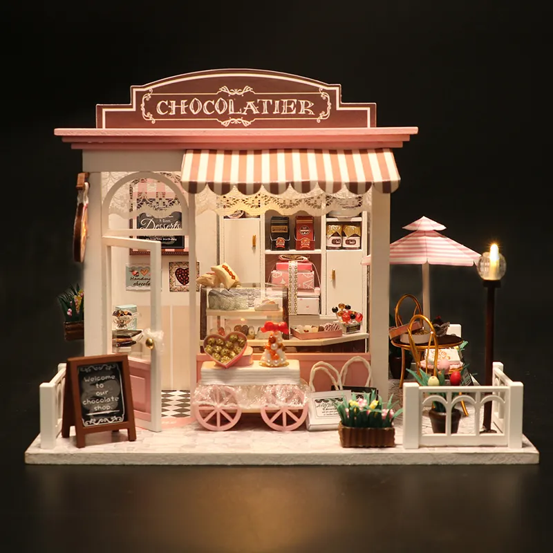 Handmade wooden doll house puzzle creative children&#39;s toys as birthday gifts for - £26.68 GBP