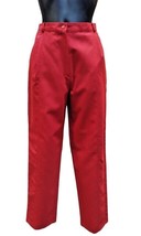 Pantalones Mujer Mezcla de Lana Clásico Primavera Rojo Nuevo Pierna Recta Talla - £40.44 GBP