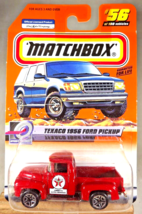 2000 Matchbox #56 Speedy Delivery Series 12 TEXACO 1956 FORD PICKUP Red Split5Sp - £9.02 GBP