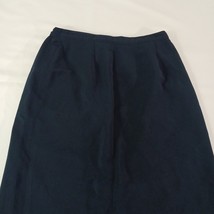 Sag Harbor Women's Blue Rear Zip & Slit Pull-On Pencil Skirt Size 10 Waist 28" image 9
