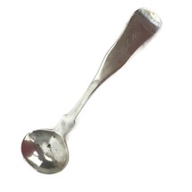 Antique Adams &amp; Farnsworth Coin Silver Fiddle Handle Salt Spoon 1846-51 ... - €32,12 EUR