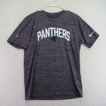 Nike Panthers Shirt Mens Size Medium NFL Football Dri Fit Tee Shirt Heather Gray - $16.83