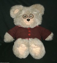 16&quot; VINTAGE 1985 GRAPHICS INTL HEARTLINE TEDDY BEAR STUFFED ANIMAL PLUSH... - £26.15 GBP