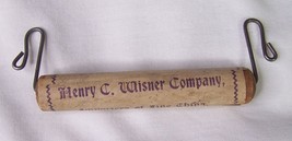 19c ANTIQUE HENRY C WISNER ROCHESTER NY ADVERTISING TOILET PAPER HOLDER - $26.72