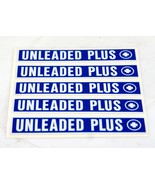 Adhesive Decal Labels 5 per Sheet “UNLEADED PLUS”    #6586 - £4.66 GBP