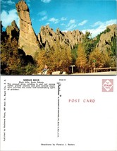 South Dakota(SD) Black Hills Mountains Needles Drive Trees Vintage Postcard - £7.34 GBP