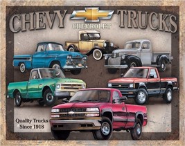 New Chevy Trucks Tribute Decorative Metal Tin Sign Made in the USA Chevrolet - £9.01 GBP