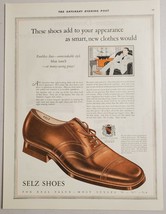 1924 Print Ad Selz Men&#39;s Shoes Dapper Man Chicago,Il Pittsburgh,PA - $15.28