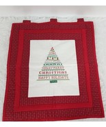 Completed Counted Cross Stitch Merry Christmas Tree Noel Happy Holidays ... - £23.87 GBP