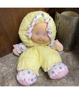 Puffalump Kids Clone Doll Plush Vinyl Face Nylon Yellow Polka Dot 1991 H... - $24.99