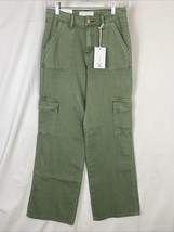 Vervet Women’s Size 24 Wide Leg Olivia Cargo Pants Army Green NWT - $52.24