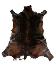 African Springbok Skin- Solid Sandlewood Brown Dyed African Antelope Buckskin - £50.64 GBP