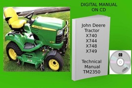 John Deere X740 X744 X748 X749 Select Series Tractors Technical Manual TM2350 - £14.87 GBP
