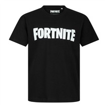 FORTNITE Black Gaming T-Shirt FORTNITE LOGO Gamers Shirt Age 8-16 - £12.92 GBP