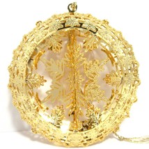 2012 Spinning Snowflake Danbury Mint Christmas Ornament 23k Gold Plated - £79.71 GBP